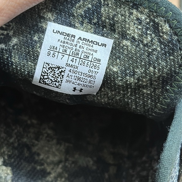 Under Armour Women’s Charged All Around Neutral Size 9.5 Green Grey Sneakers - Picture 8 of 11